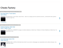 Tablet Screenshot of cheats-factory.blogspot.com