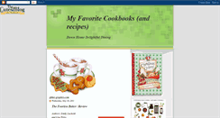 Desktop Screenshot of myfavoritecookbooks.blogspot.com