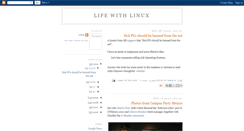 Desktop Screenshot of life-with-linux.blogspot.com