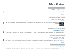 Tablet Screenshot of life-with-linux.blogspot.com