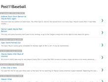 Tablet Screenshot of post11baseball.blogspot.com