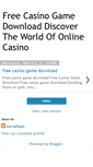 Mobile Screenshot of freecasinogamedownload-klgr.blogspot.com