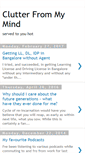 Mobile Screenshot of clutterfrommymind.blogspot.com