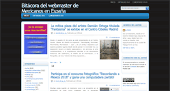 Desktop Screenshot of mexicanosenespana.blogspot.com