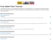 Tablet Screenshot of freeflashtutorials.blogspot.com