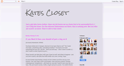 Desktop Screenshot of katecotterscloset.blogspot.com