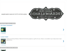 Tablet Screenshot of minigoalschalkboards.blogspot.com
