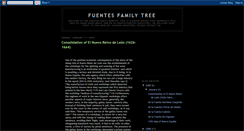 Desktop Screenshot of fuentesfamilytree.blogspot.com