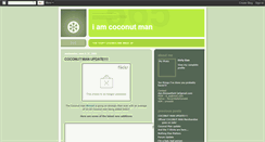 Desktop Screenshot of iamcoconutman.blogspot.com