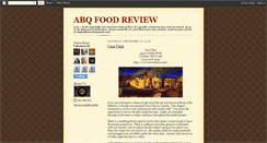 Desktop Screenshot of abqfoodreview.blogspot.com