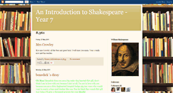 Desktop Screenshot of anintroductiontoshakespeare.blogspot.com