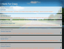 Tablet Screenshot of honkforcrazy.blogspot.com