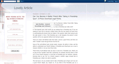 Desktop Screenshot of lovelyarticle.blogspot.com