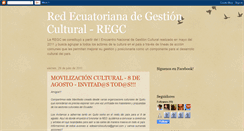Desktop Screenshot of gestionculturalecuador.blogspot.com