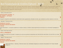 Tablet Screenshot of gestionculturalecuador.blogspot.com