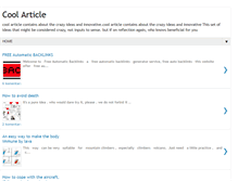 Tablet Screenshot of coolartikel.blogspot.com