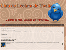 Tablet Screenshot of clubdelecturadetwitter.blogspot.com