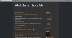 Desktop Screenshot of abdullahsthoughts.blogspot.com