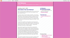 Desktop Screenshot of cat-behavior.blogspot.com