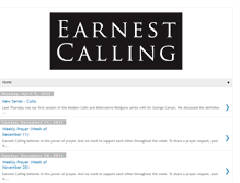 Tablet Screenshot of earnestcalling.blogspot.com