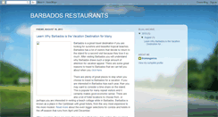 Desktop Screenshot of barbadosrestaurants.blogspot.com