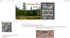 Desktop Screenshot of mountainhomequilts.blogspot.com