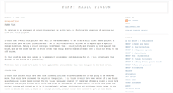 Desktop Screenshot of funkymagicpigeon.blogspot.com