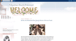 Desktop Screenshot of pakpattansharif.blogspot.com