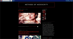 Desktop Screenshot of methodsofmediocrity.blogspot.com