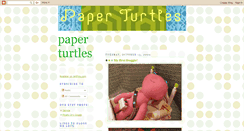 Desktop Screenshot of paperturtles.blogspot.com