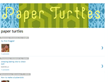 Tablet Screenshot of paperturtles.blogspot.com