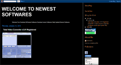 Desktop Screenshot of newest-softwares.blogspot.com