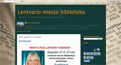 Desktop Screenshot of lentvariomiestobiblioteka.blogspot.com