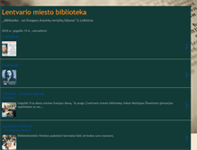Tablet Screenshot of lentvariomiestobiblioteka.blogspot.com