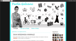 Desktop Screenshot of blogdapaolagalvani.blogspot.com