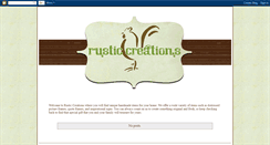 Desktop Screenshot of handmaderusticcreationslinks.blogspot.com