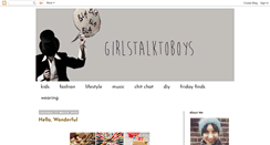 Desktop Screenshot of girlstalktoboys.blogspot.com
