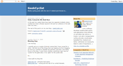 Desktop Screenshot of geekcyclist.blogspot.com