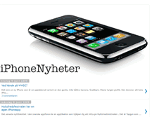 Tablet Screenshot of iphonenyheter.blogspot.com