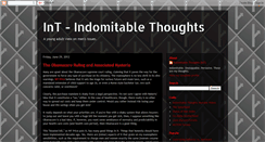 Desktop Screenshot of indomitable-thoughts.blogspot.com