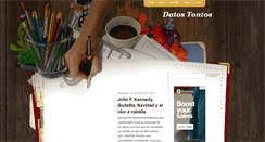 Desktop Screenshot of datostontos.blogspot.com