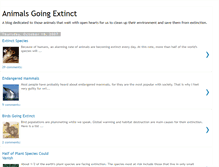 Tablet Screenshot of animalsgoingextinct.blogspot.com