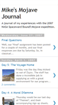 Mobile Screenshot of mikesmojavejournal.blogspot.com