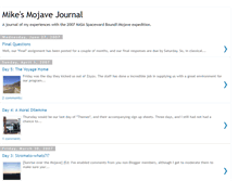 Tablet Screenshot of mikesmojavejournal.blogspot.com
