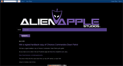 Desktop Screenshot of alienapplestudios.blogspot.com