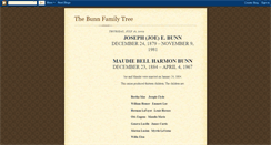 Desktop Screenshot of bunnfamilytree.blogspot.com