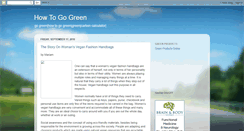 Desktop Screenshot of gogreenhowtos.blogspot.com