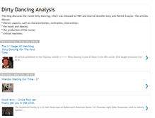 Tablet Screenshot of dirty-dancing-analysis.blogspot.com