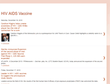 Tablet Screenshot of hiv-aids-vaccine.blogspot.com