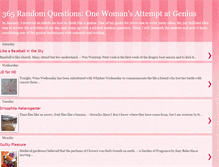 Tablet Screenshot of 365randomquestions.blogspot.com